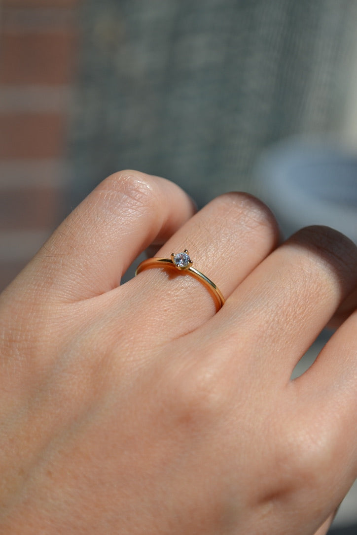 dainty & minimal marquise rings 18k gold plated ring stacking