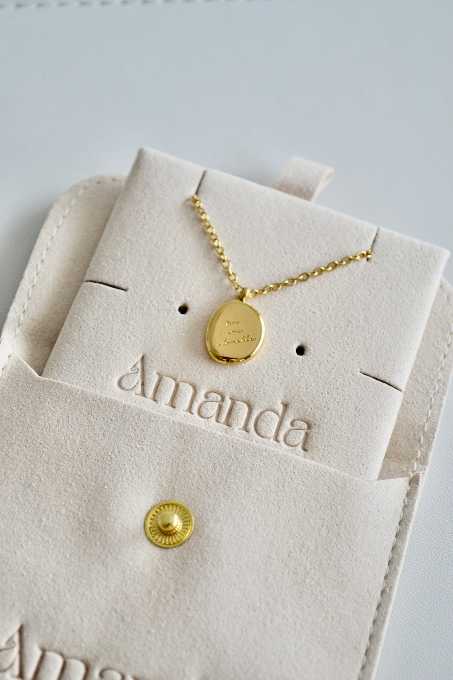 You Are Adorable Necklace - 18K Gold Plated