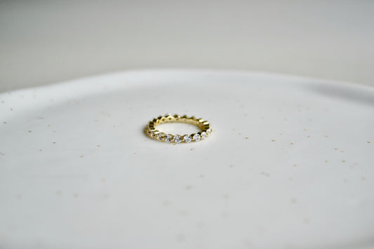 Kayla Eternity Band - 18K Gold Plated Bubble Design