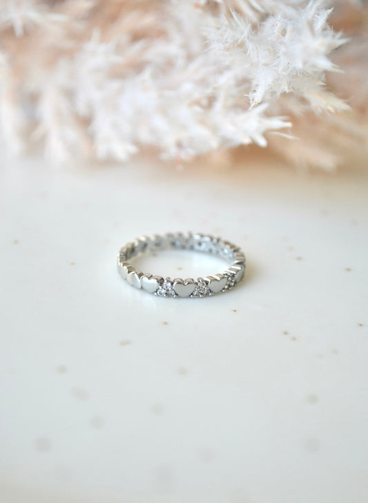 925 sterling silver heart ring