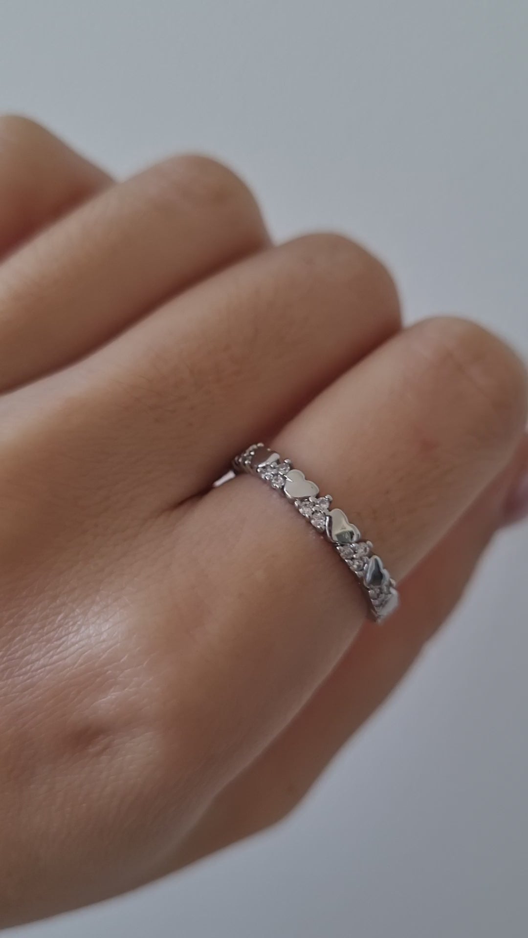 925 sterling silver heart ring