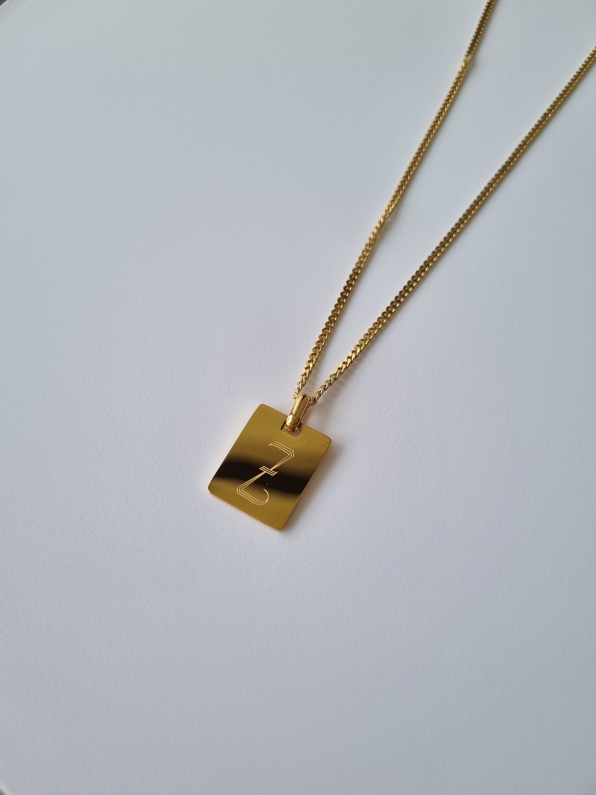 custom gold plated name chain necklace