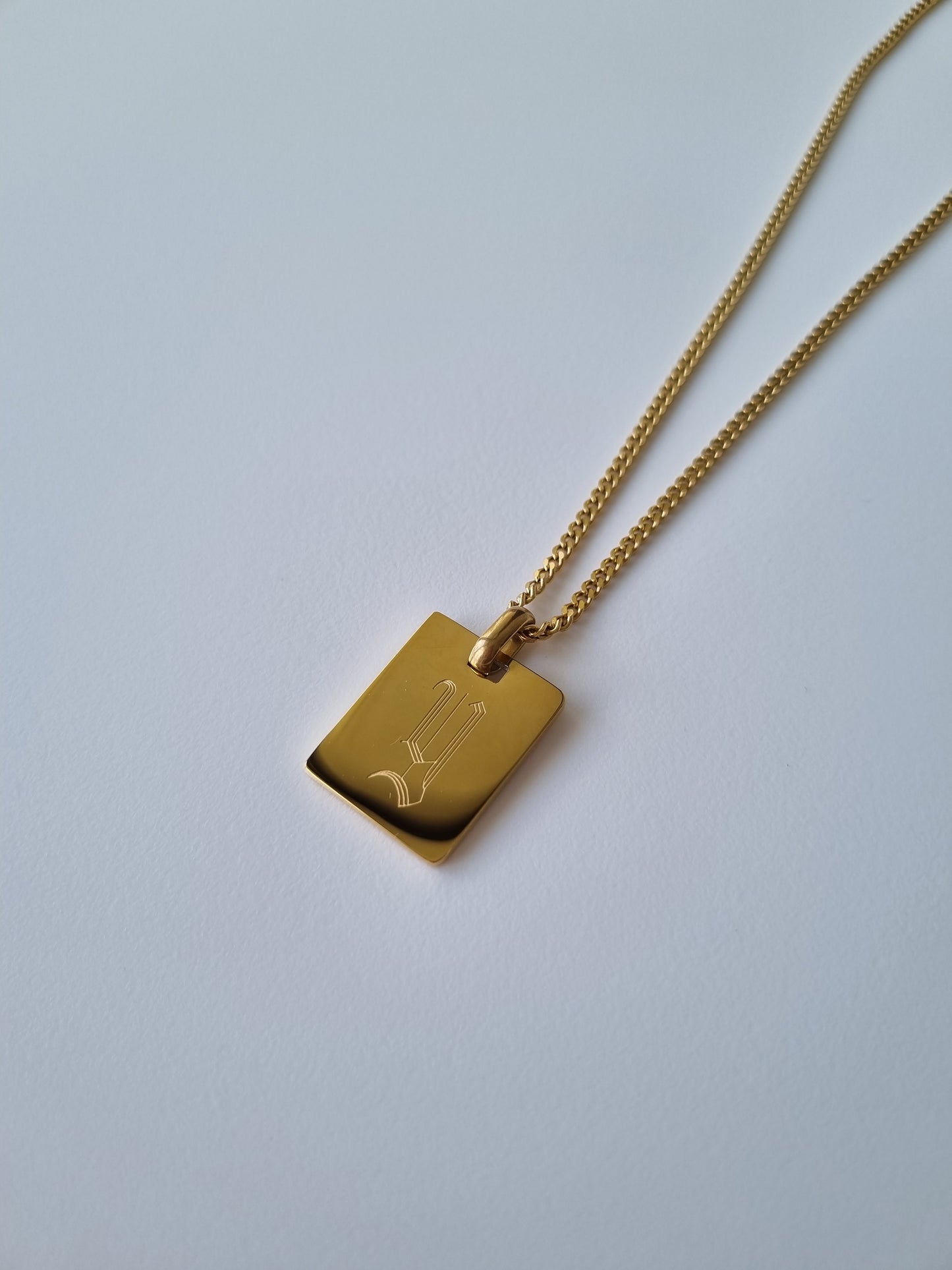 custom gold plated name chain necklace