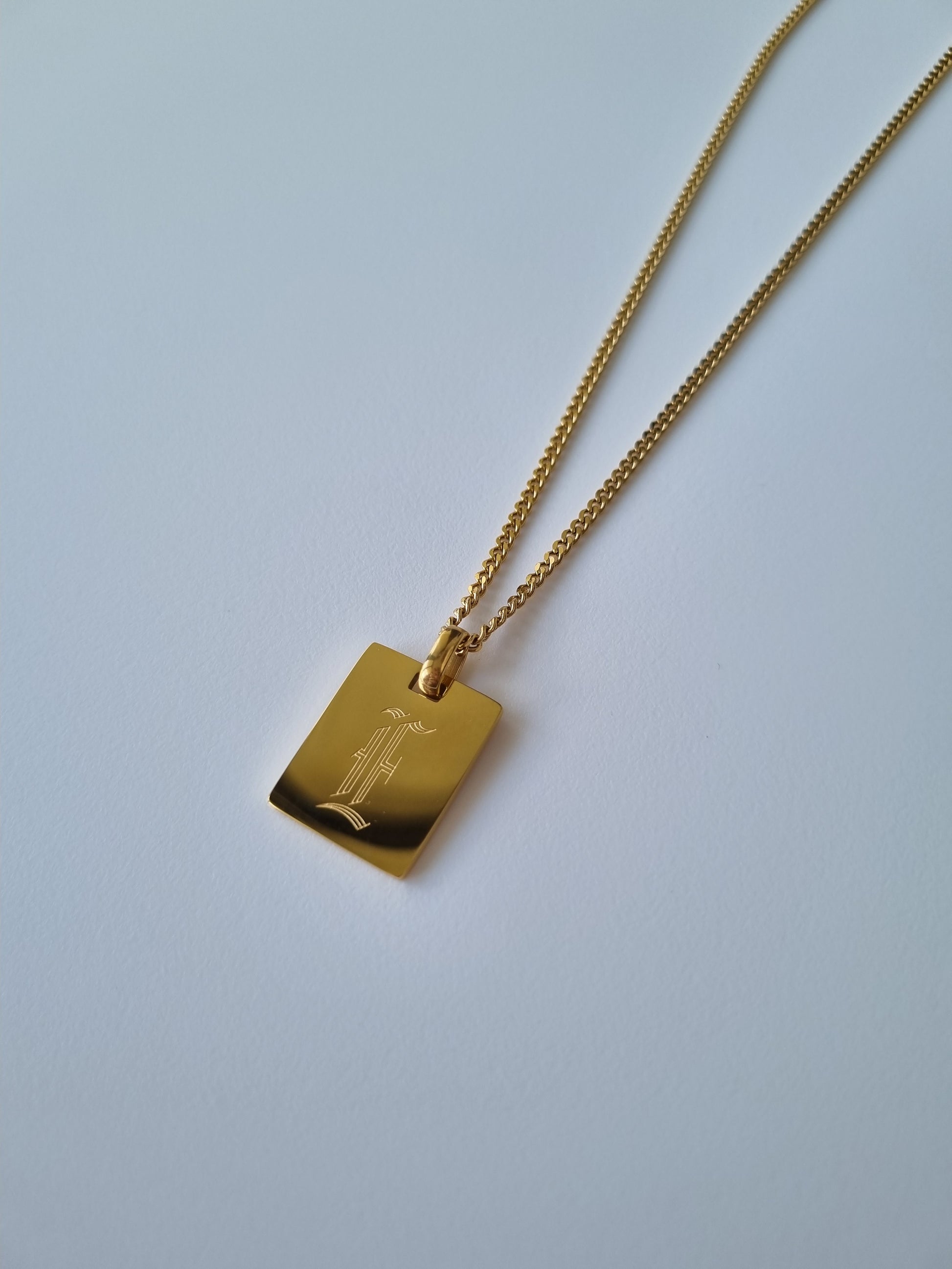 custom gold plated name chain necklace