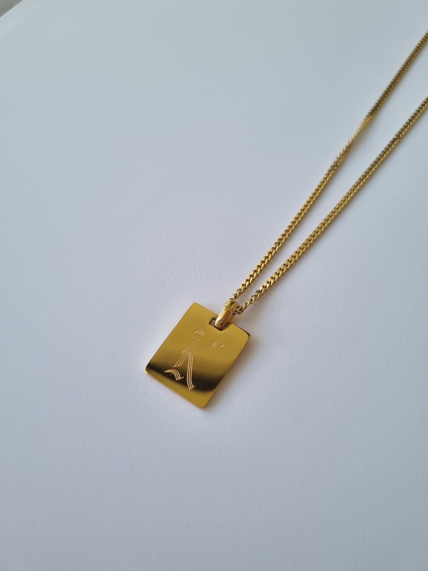 custom gold plated name chain necklace