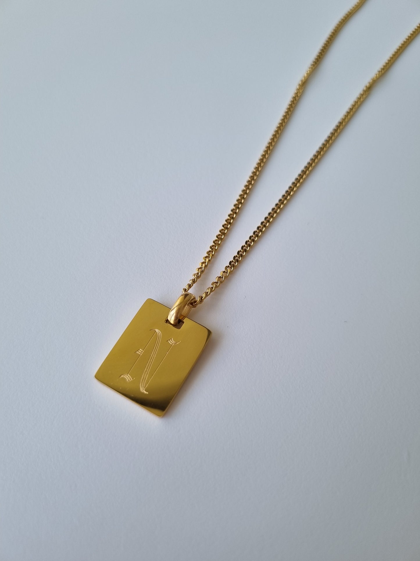 custom gold plated name chain necklace