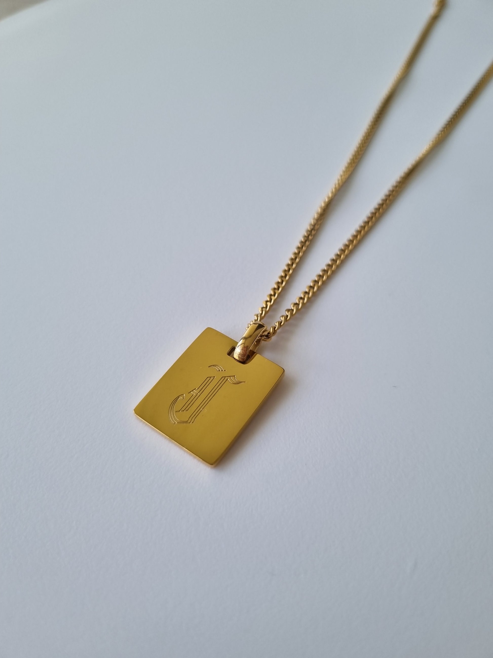 custom gold plated name chain necklace