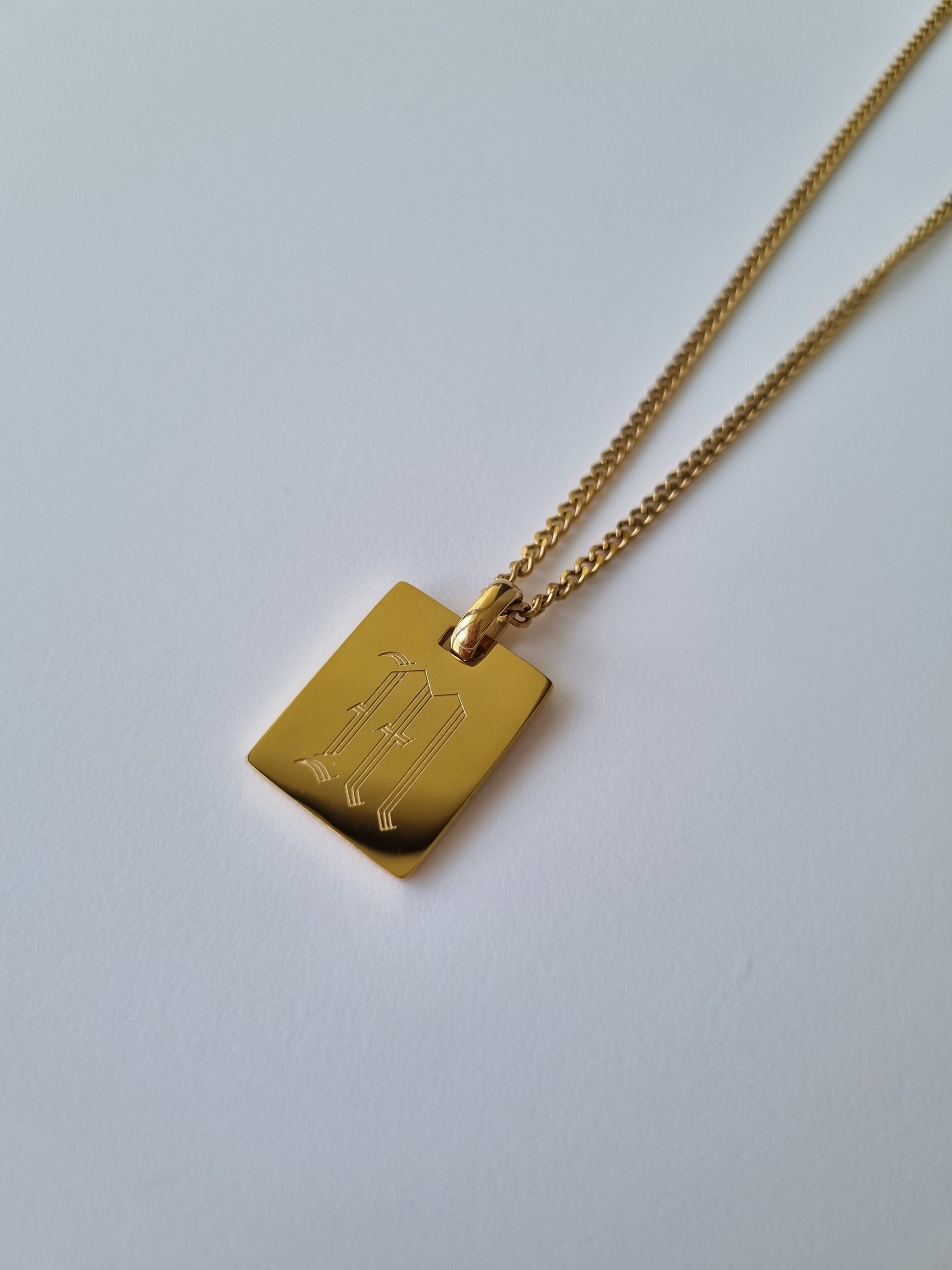 custom gold plated name chain necklace