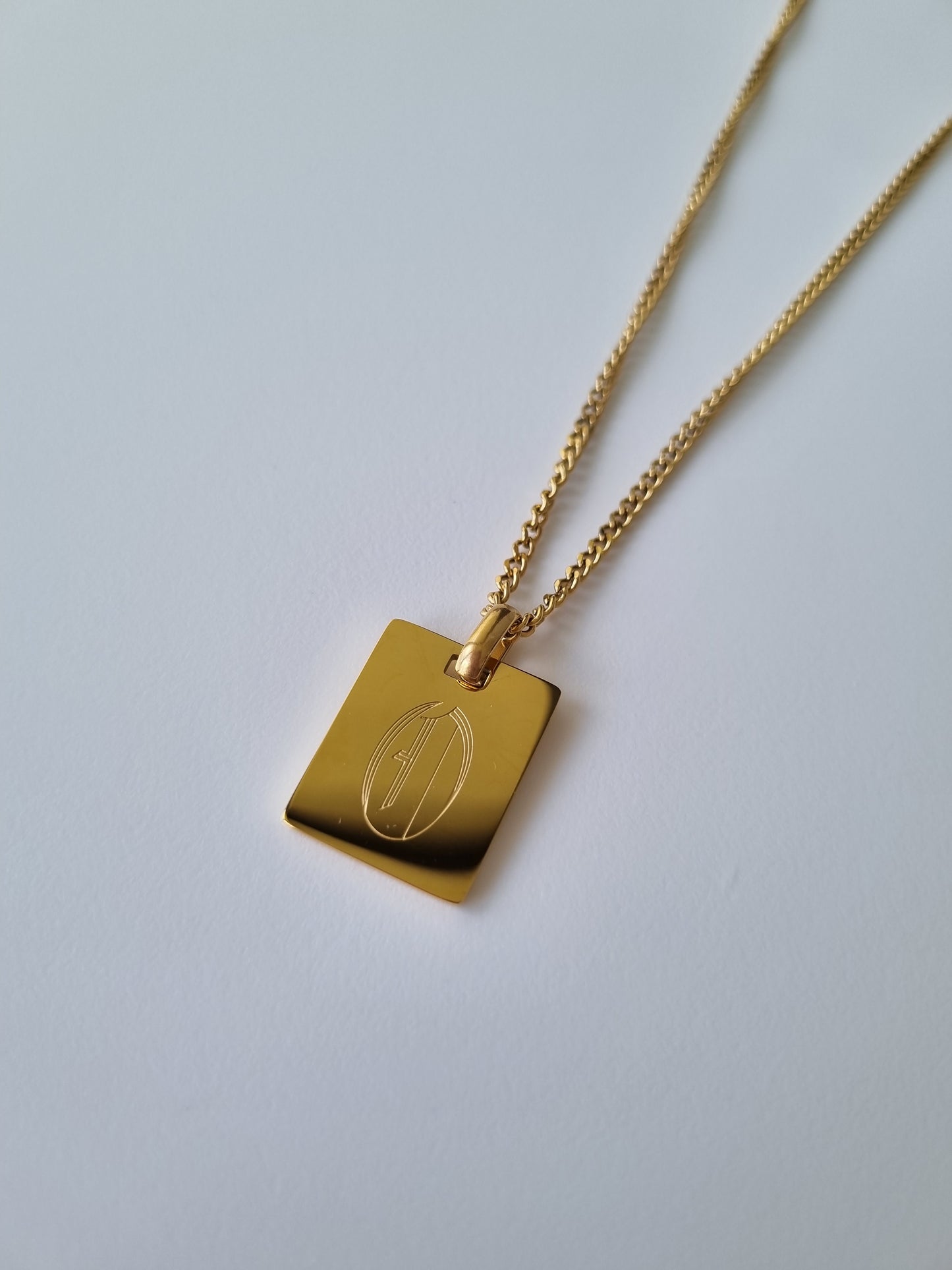 custom gold plated name chain necklace