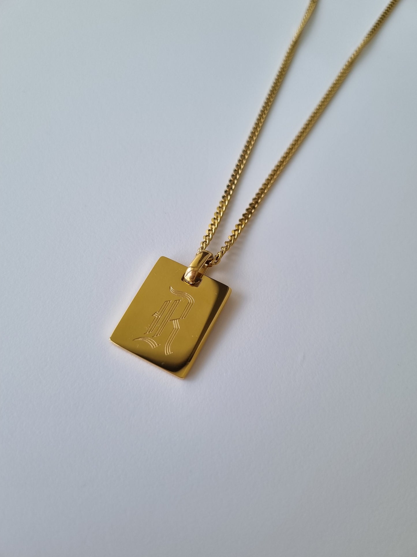 custom gold plated name chain necklace