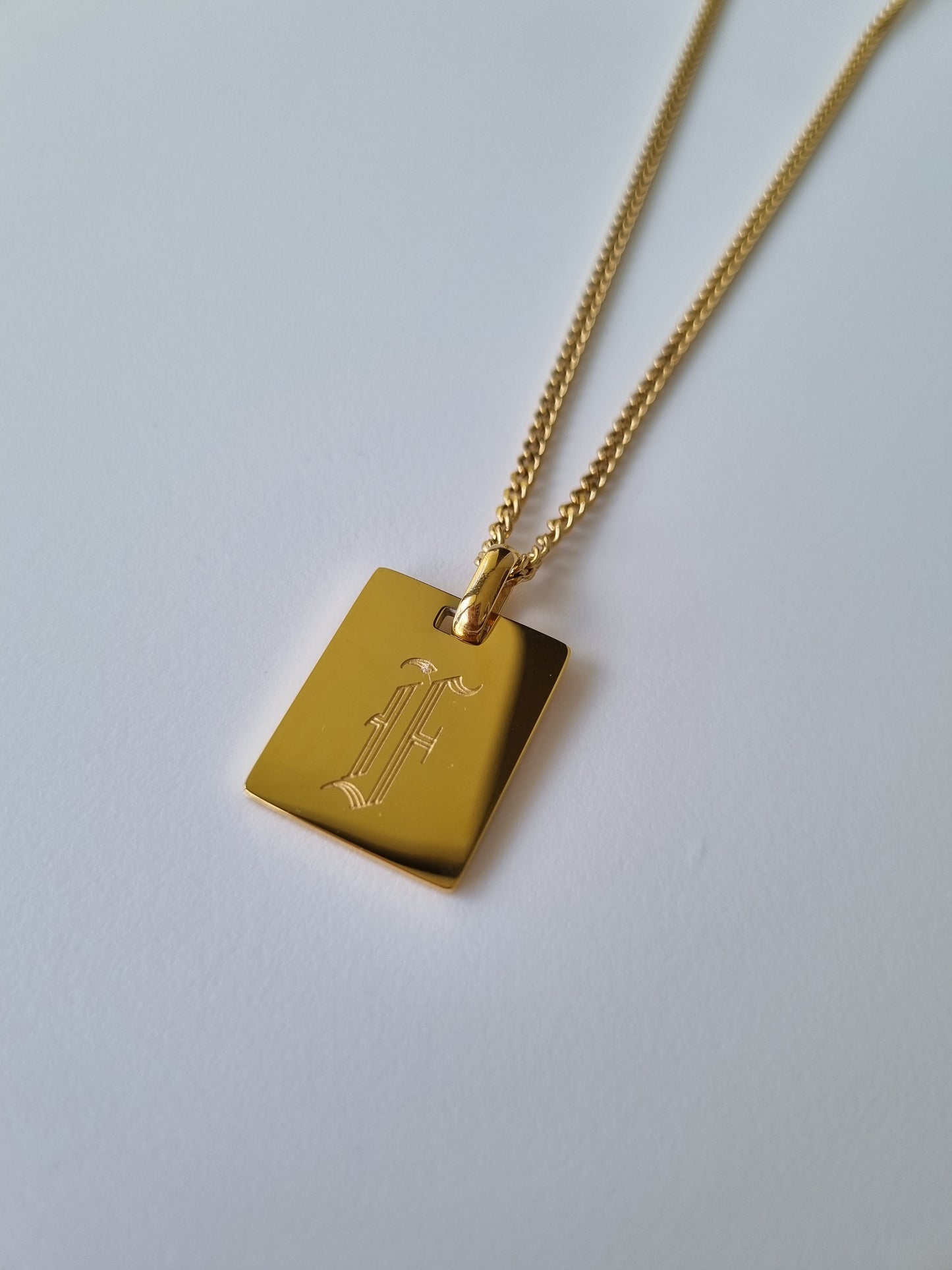 custom gold plated name chain necklace