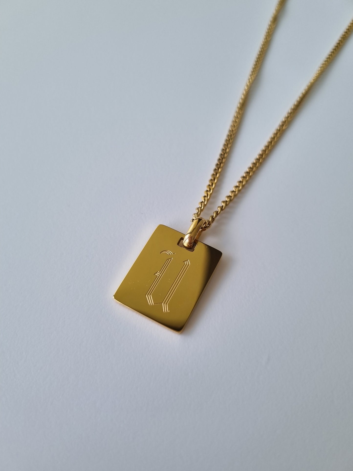 custom gold plated name chain necklace