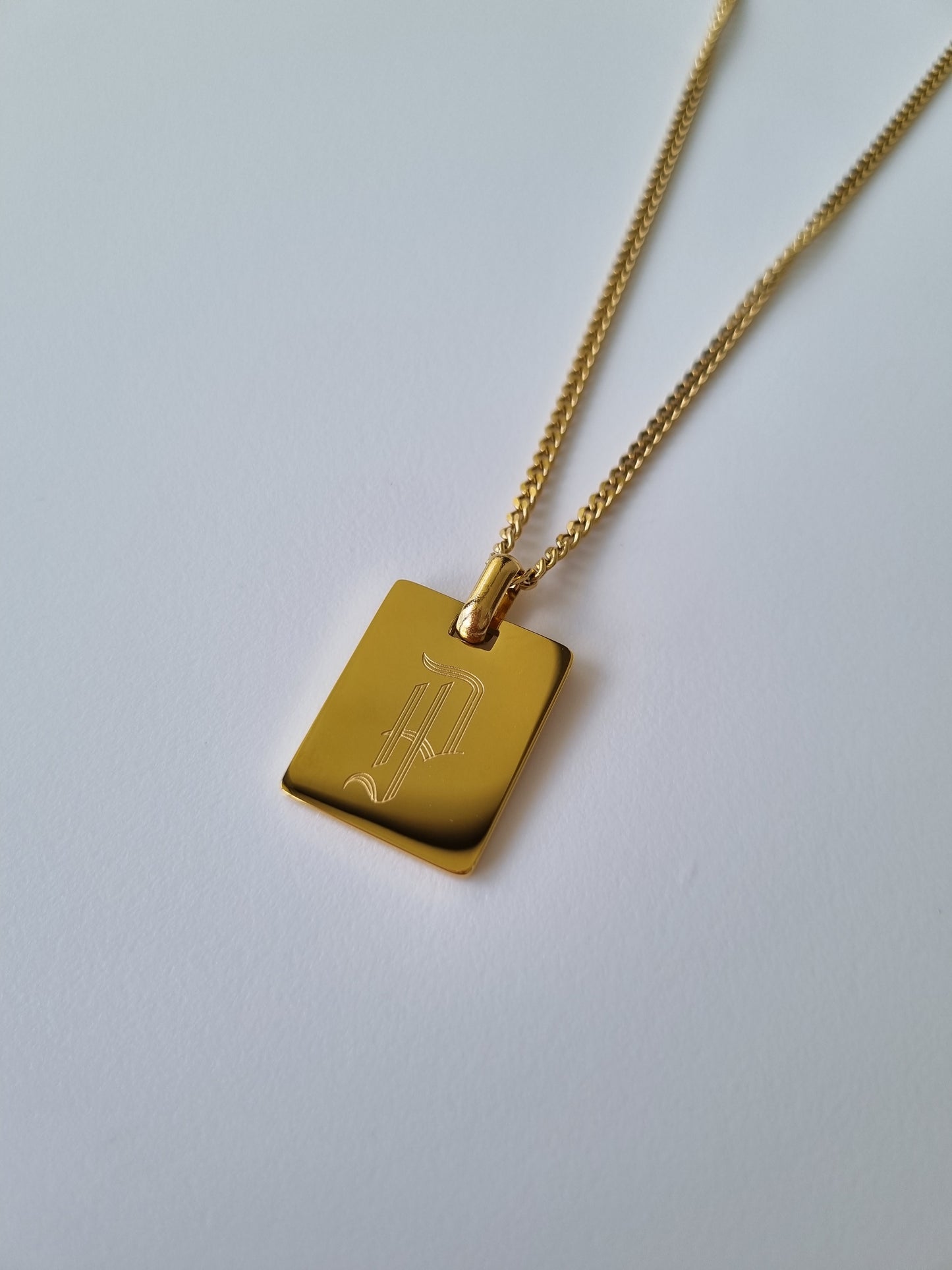 custom gold plated name chain necklace