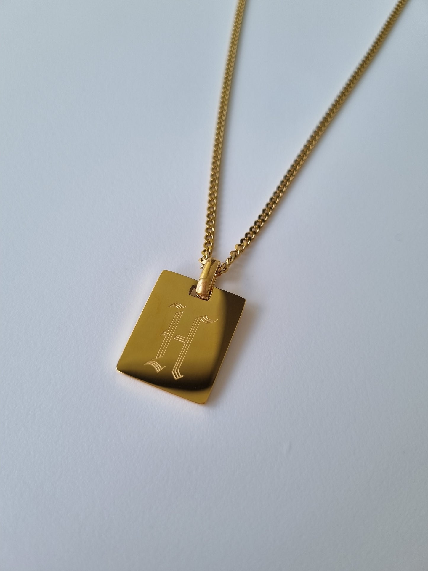 custom gold plated name chain necklace