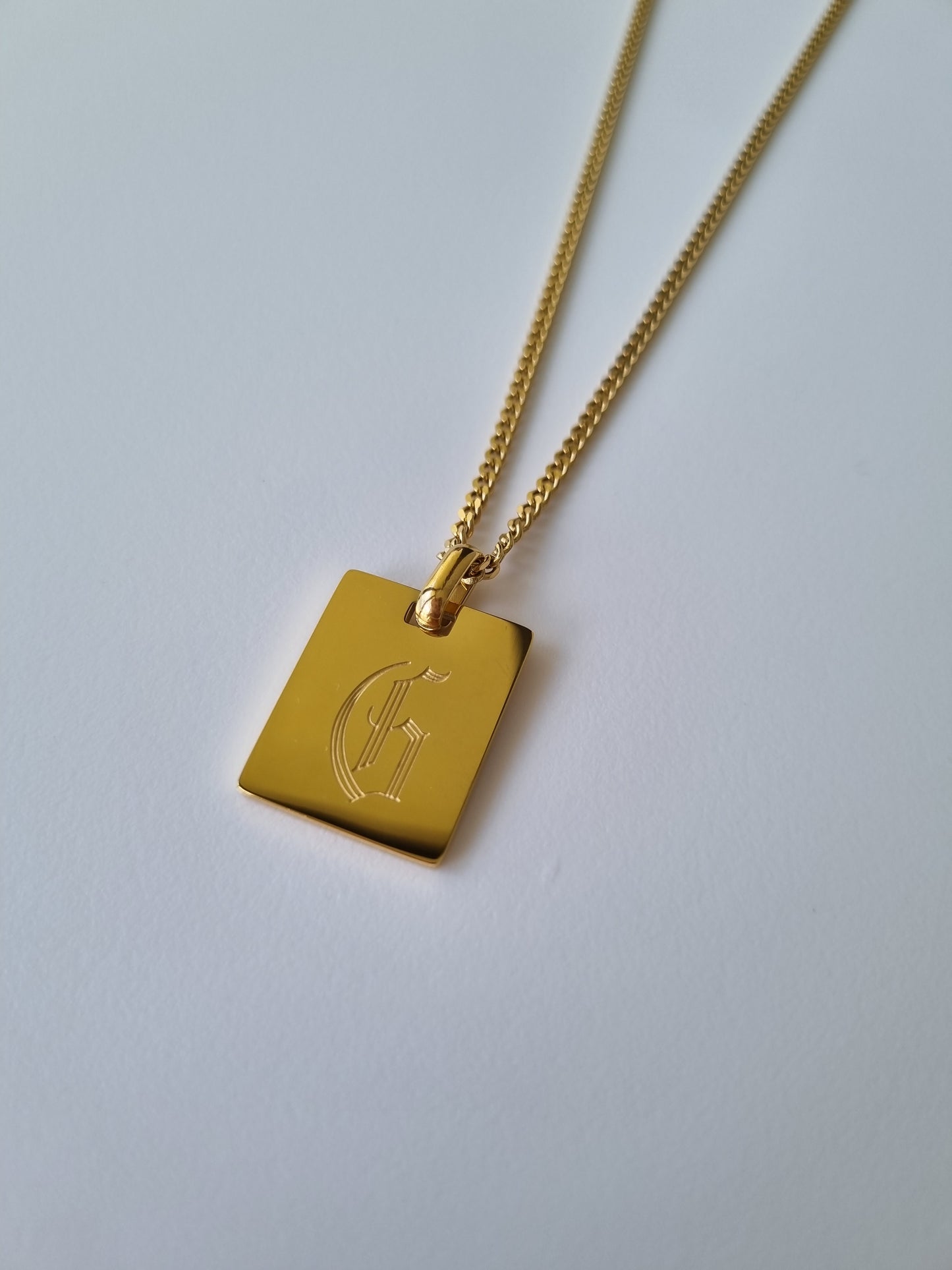 custom gold plated name chain necklace